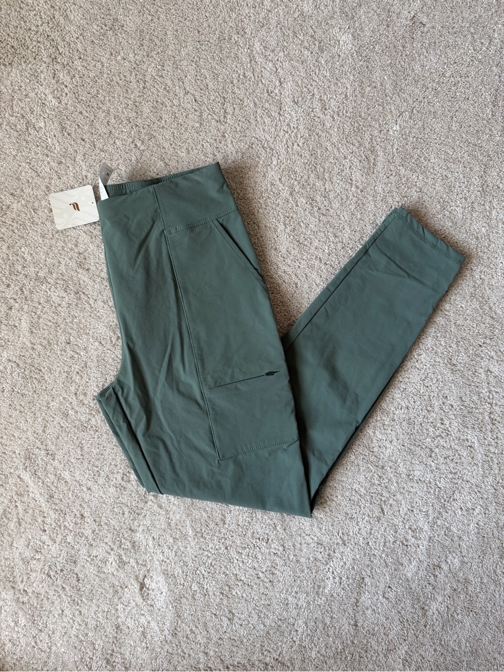 Fabletics Woman’s Olive Green Cargo Joggers